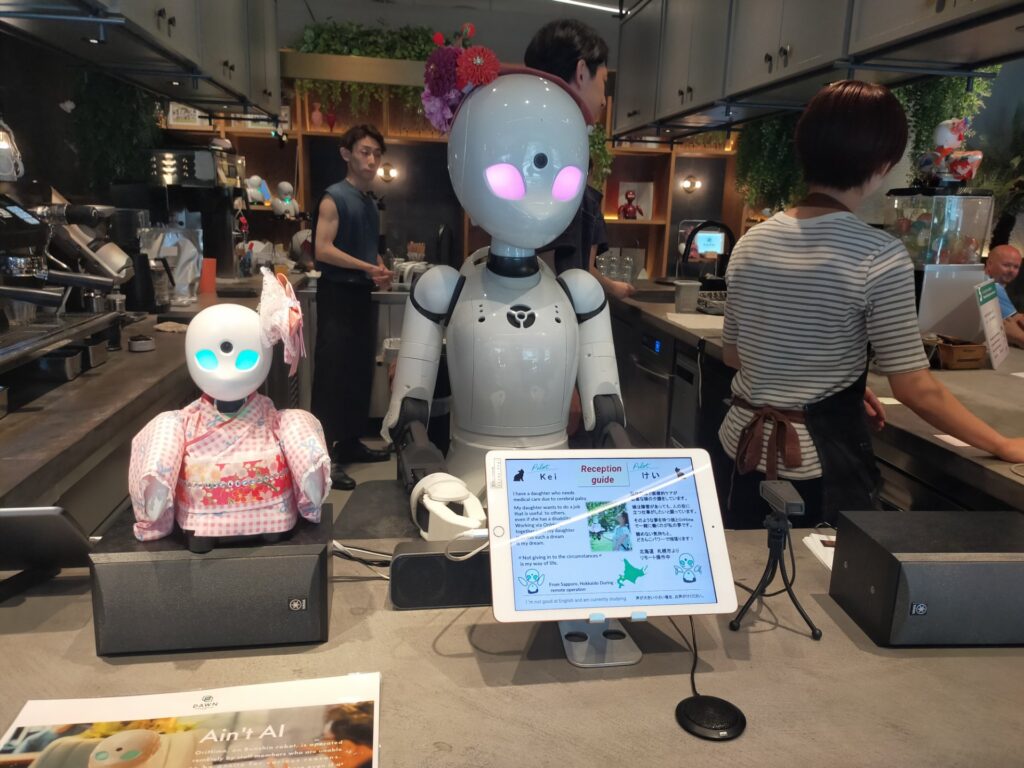 分身ロボットカフェ レジ