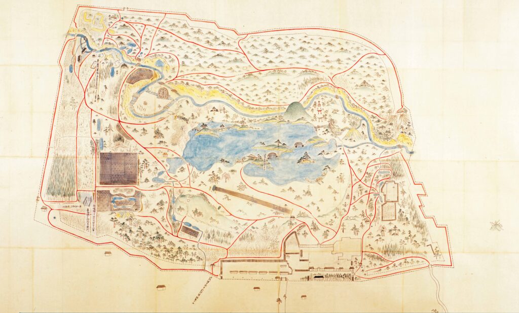 加賀藩下屋敷絵図