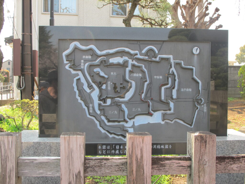 川越城図