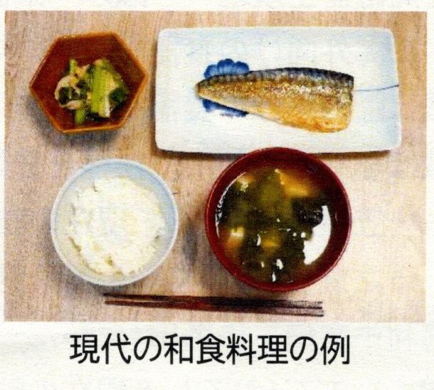 現代の和食膳の例